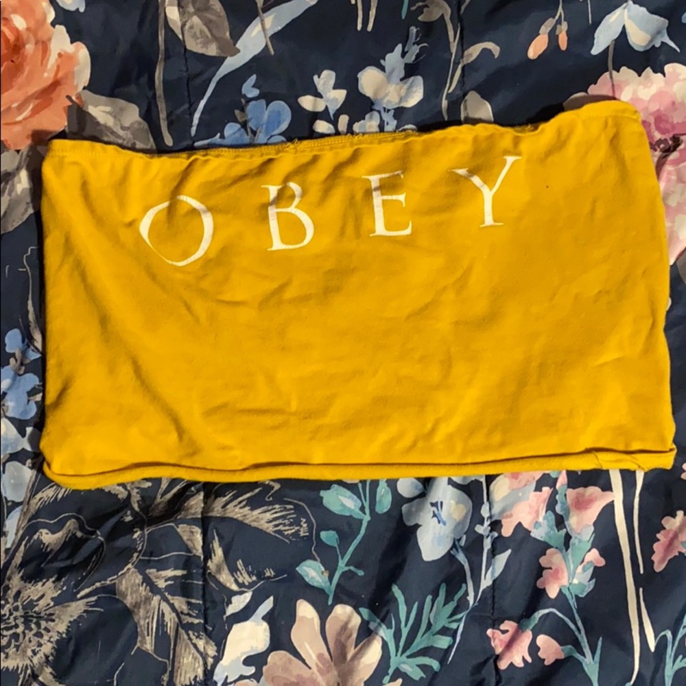 Yellow tube top